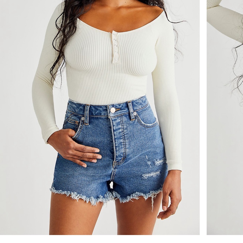 Free people high waisted shorts. Never worn